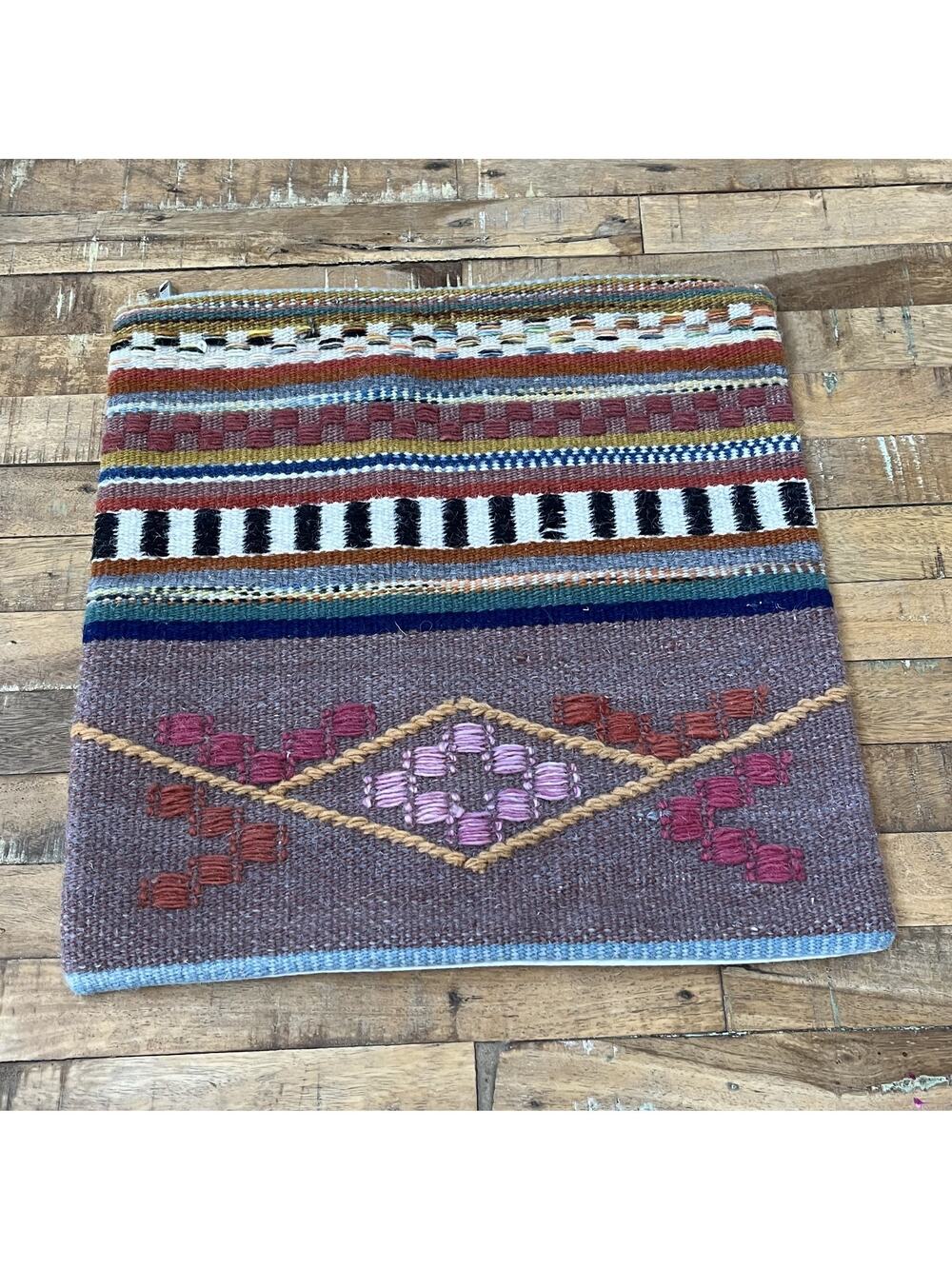 CB2 Cusco Couch Pillow Sham 16x16 Wool Blend Boho